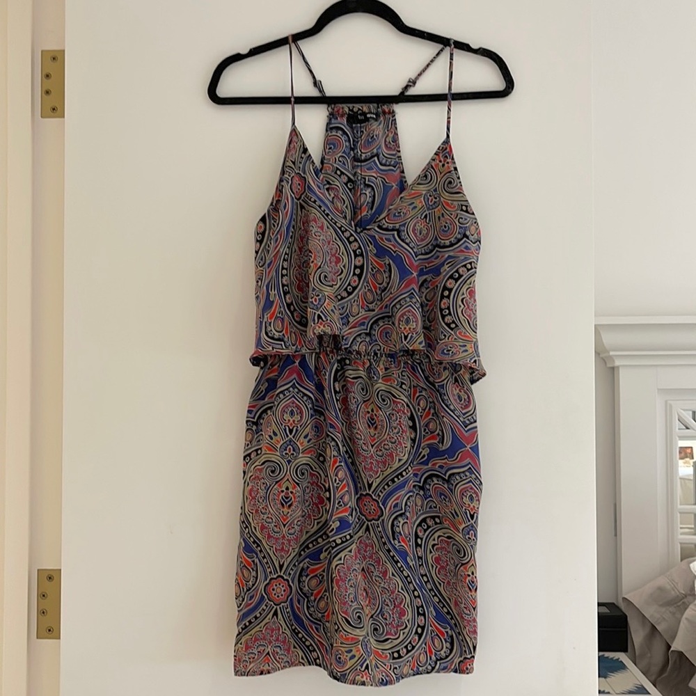 Aqua Patterned Dress Sz xs
